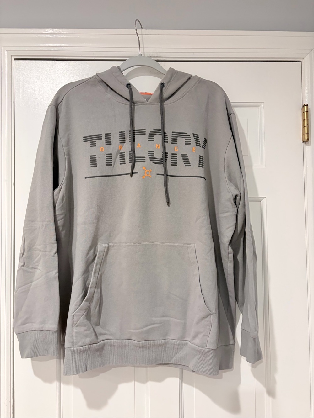 Orangetheory Gray Pullover Hoodie XXL Fleece Lined Sweatshirt